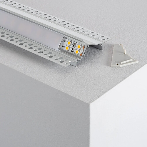 Ledkia Profilé aluminium encastrable pour ruban LED