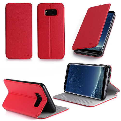 XEPTIO Etui coque Galaxy S10 - Rouge