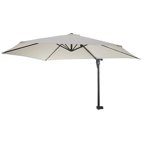 Decoshop26 Parasol mural déporté - Crème