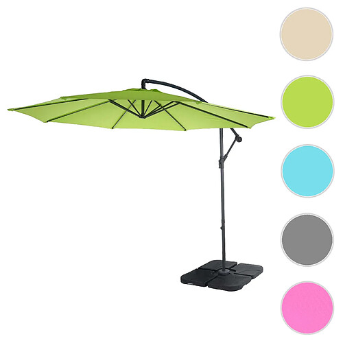 Mendler Parasol déporté Acerra - Vert limon
