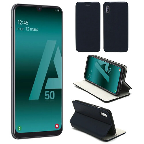 XEPTIO Coque bleu Galaxy A50 Slim