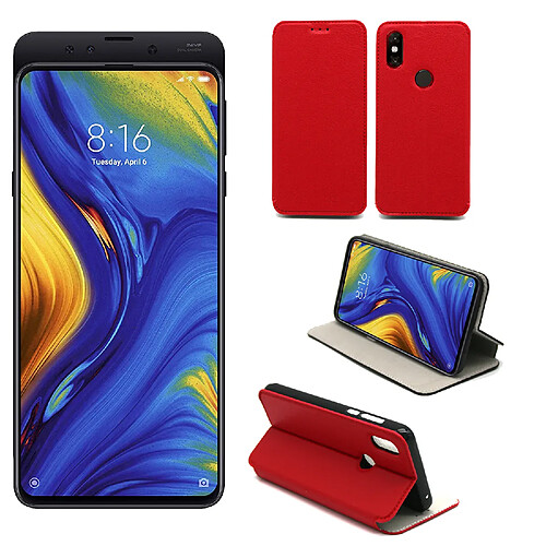 XEPTIO Xiaomi Mi Mix 3 - Coque Rouge Slim