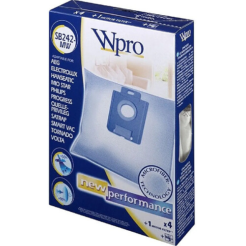 Wpro sacs d’aspirateur compatibles Philips