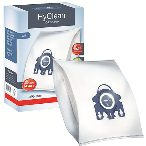 Miele kit sacs aspirateur HyClean 3D Efficiency GN - 4 sacs + 2 filtres