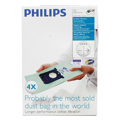 Philips sacs aspirateur S-Bag Clinic - 4 pièces