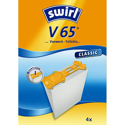 Abc sacs pour aspirateur Vorwerk V65 - 4 pièces