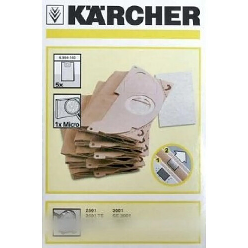 Karcher Sacs d’aspirateur papier - Lot de 5