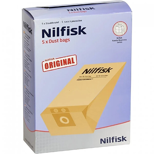 Nilfisk Sacs d’aspirateur compatibles - Pack de 5