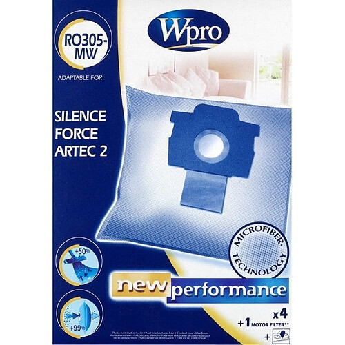 Wpro Sacs d’aspirateur papier Rowenta