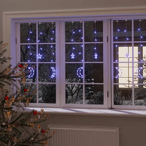 VidaXL Guirlande lumineuse étoile et lune 345 LED