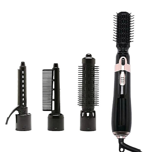Kit coiffure 4-en-1 sèche-cheveux - Noir