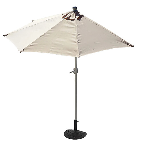 Mendler Parasol déporté demi-lune - Crème