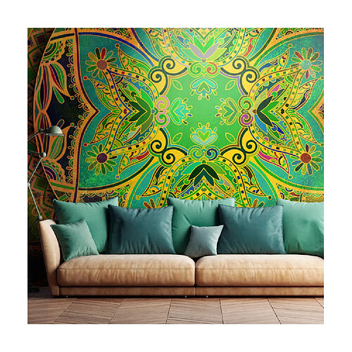Artgeist Paris Prix Papier Peint Mandala Emerald Fantasy 350x245
