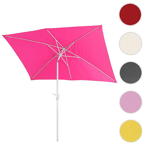 Mendler Parasol déporté rectangulaire - Rose