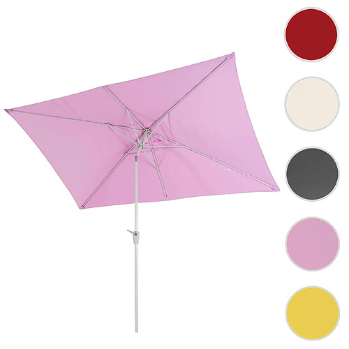 Mendler Parasol déporté rectangulaire - Lilas