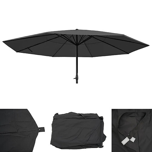 Mendler Toile pour Parasol Meran Pro Ø 5m - Anthracite