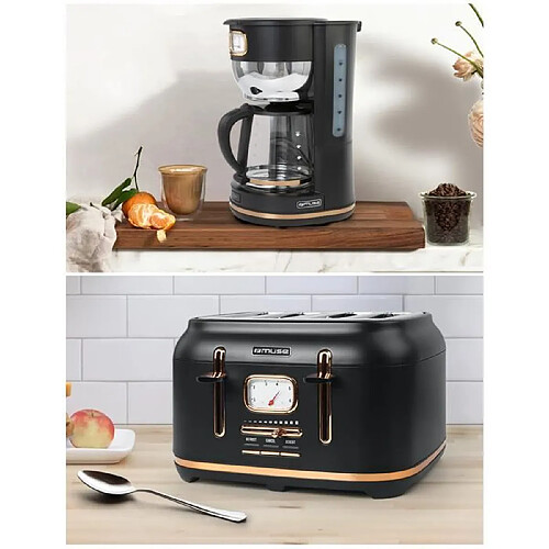 Muse Set petit déjeuner rétro cafetière + grille-pain