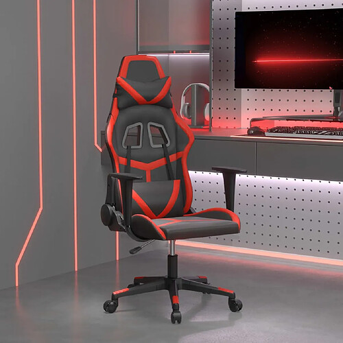 VidaXL Chaise de jeu Noir et rouge