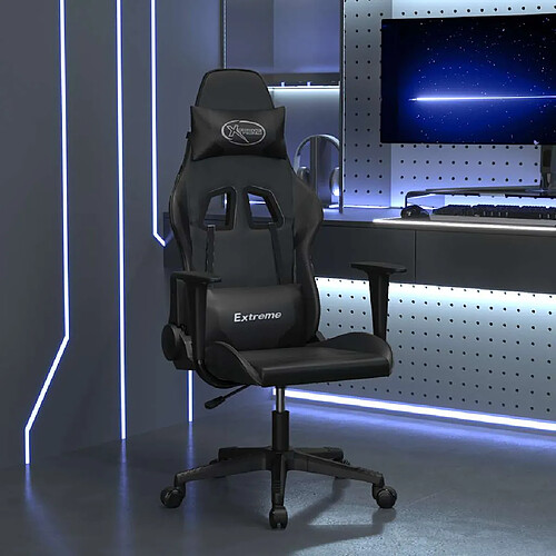 vidaXL Chaise de jeu - Noir