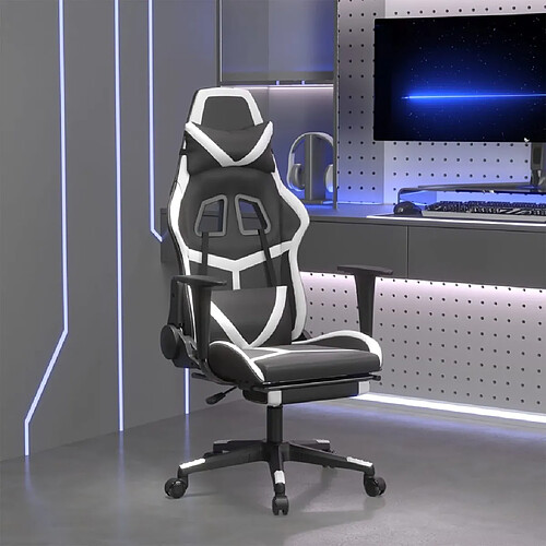 VidaXL Chaise de jeu - Noir/Blanc
