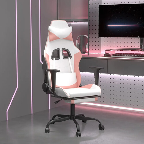 vidaXL Chaise de Jeu - Blanc Rose