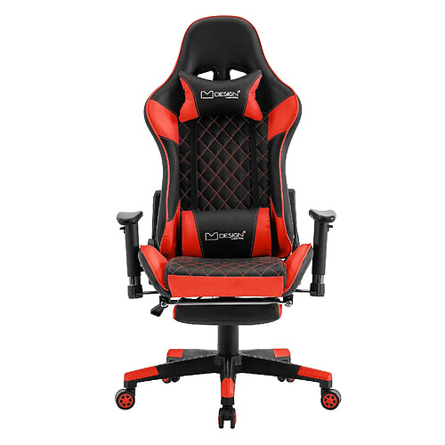 Ml-design chaise gaming - Noir/rouge