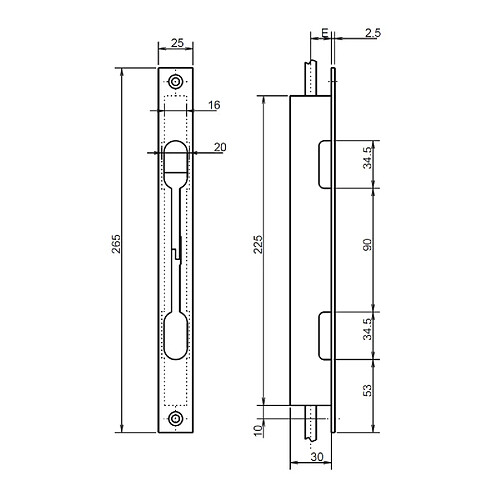 Metalux serrure multipoints à larder