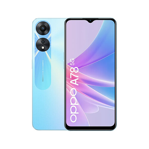 OPPO A78 5G - 128 Go - Bleu