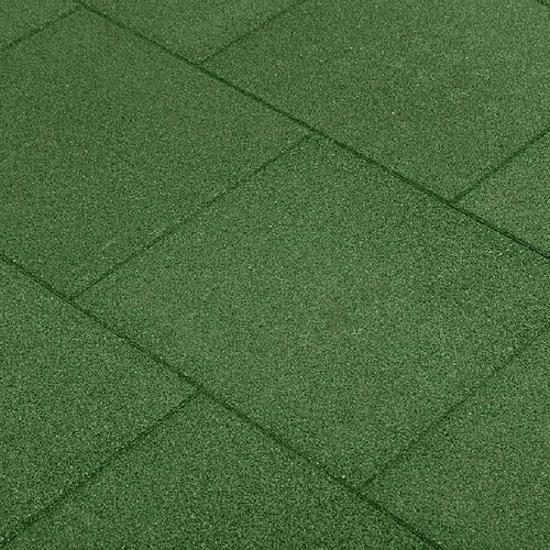 vidaXL Carreaux de protection antichoc - Vert