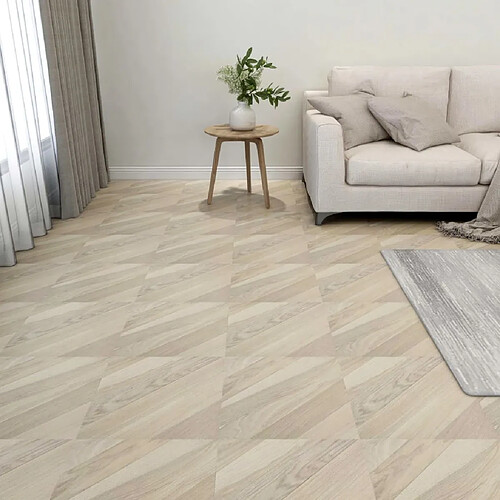 VidaXL Dalles de Plancher PVC - 5,11 m² Beige