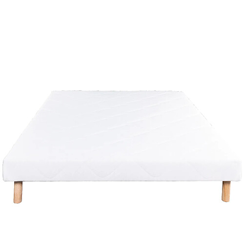 Luxury literie Sommier tapissier 2 places - Blanc