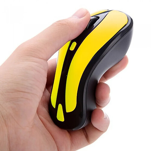 Wewoo Souris Sans Fil Gyroscopique - Jaune/Noir