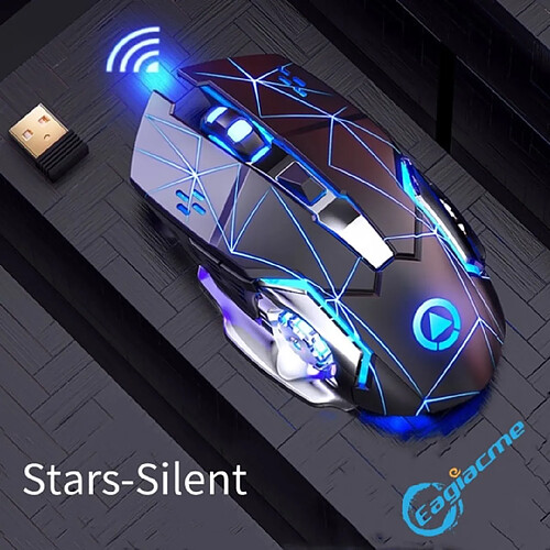 A4 Souris gaming professionnelle - Noire