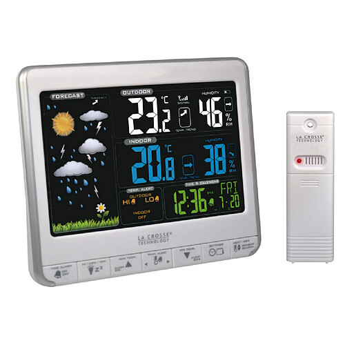 Station météo sans fil avec écran lcd couleur - WS6826WHISIL - LA CROSSE TECHNOLOGY