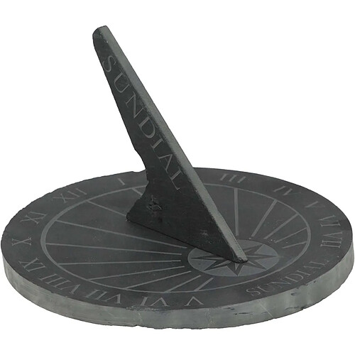 ESSCHERT DESIGN Cadran Solaire en Schiste