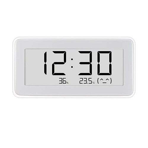 Xiaomi Capteur de Température et d'Humidité Mi avec Horloge Numérique Multifonction Blanc