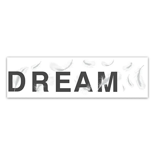 Stc Sticker moderne Dream - 70 x 20 cm - Blanc et noir