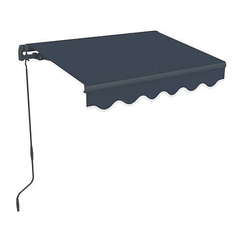Habitat Et Jardin Store banne en aluminium [ ]Ombra 1[ ] - 160 x 120 cm - Gris