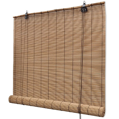 vidaXL Store roulant Bambou 150x220 cm Marron