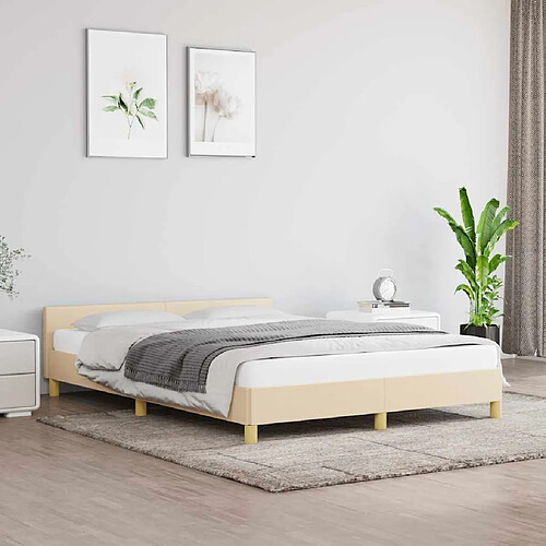 VIDAXL 140x190 cm - Crème