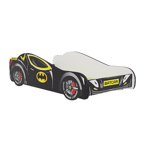 Kobi Lit simple Batmobile 140x70 - Noir