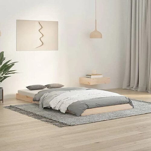 vidaXL Cadre de lit sans matelas - 90x190 cm Bois de pin