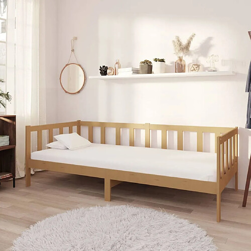 VIDAXL Marron miel 90x200 cm