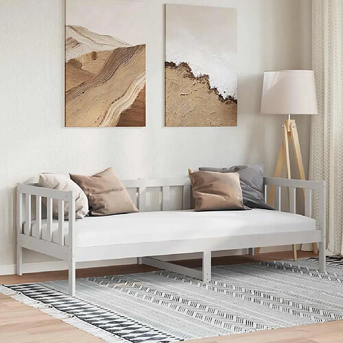 vidaXL Blanc 90x200 cm