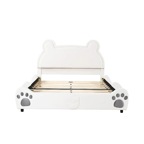 KOMHTOM Lit double enfant - Blanc