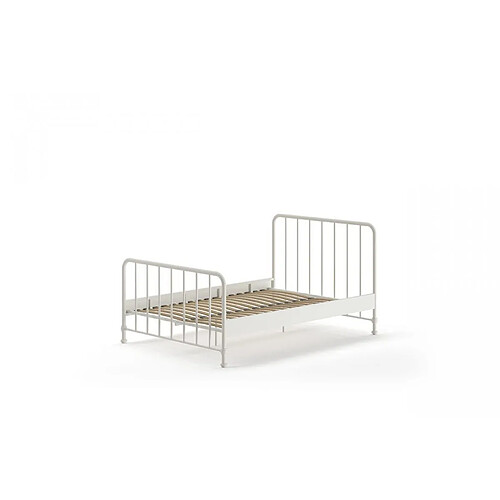 MES Lit blanc 140x200 cm - BERGEN