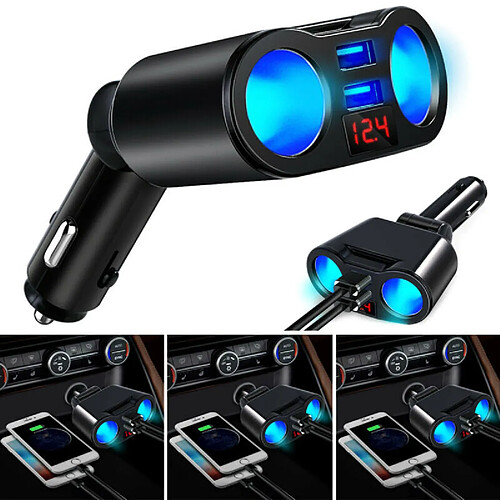 Chargeur allume-cigare double USB