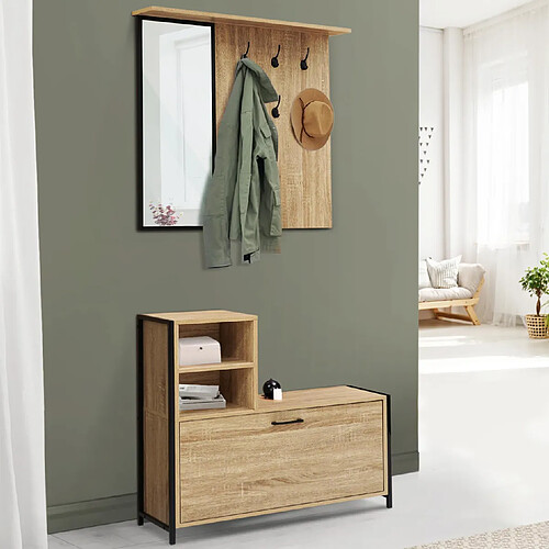 Idmarket MARKET Vestiaire Detroit Miroir