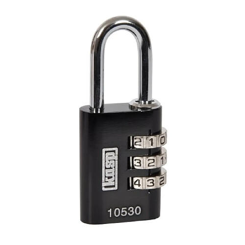 KASP K10530 Cadenas Aluminium 30 mm - Noir