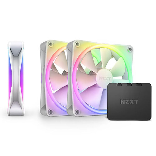 NZXT F120 RGB Duo Triple Pack - Blanc